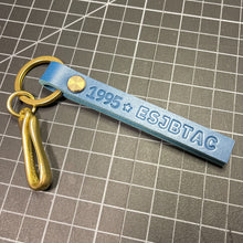 Load image into Gallery viewer, MONTE - Raw Edge Personalized Keychain
