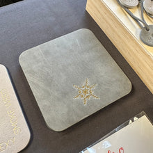 Load image into Gallery viewer, Snowflake Coasters with Gold Foil
